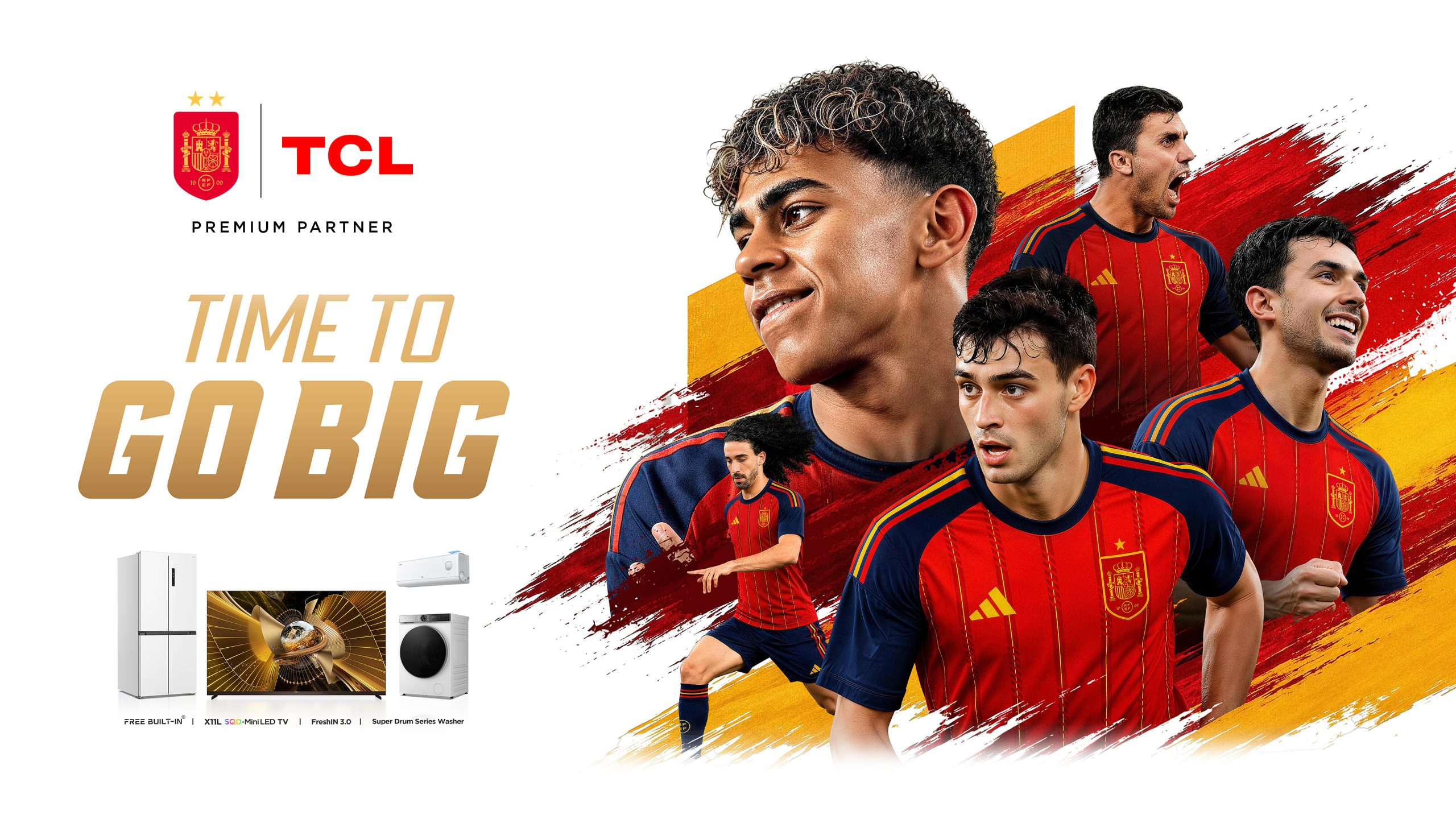 Foto: TCL Perkuat Kemitraan dengan Tim Nasional Spanyol sebagai Premium Partner. (doc.ist)